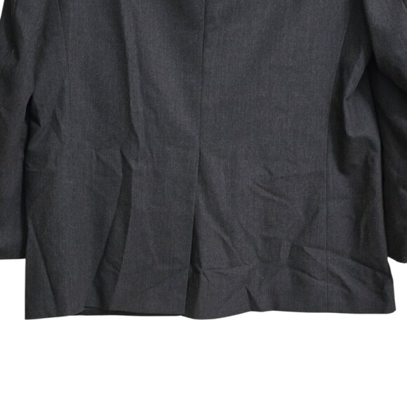 Chaps Ralph Lauren Vintage 90s Charcoal Gray Wool Single Breasted Blazer Sz 44R - Picture 6 of 14